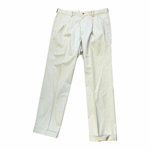 BROOKS BROTHERS 346 Chino 100% Cotton Pant Pleated Cuffed 37x32” Khaki